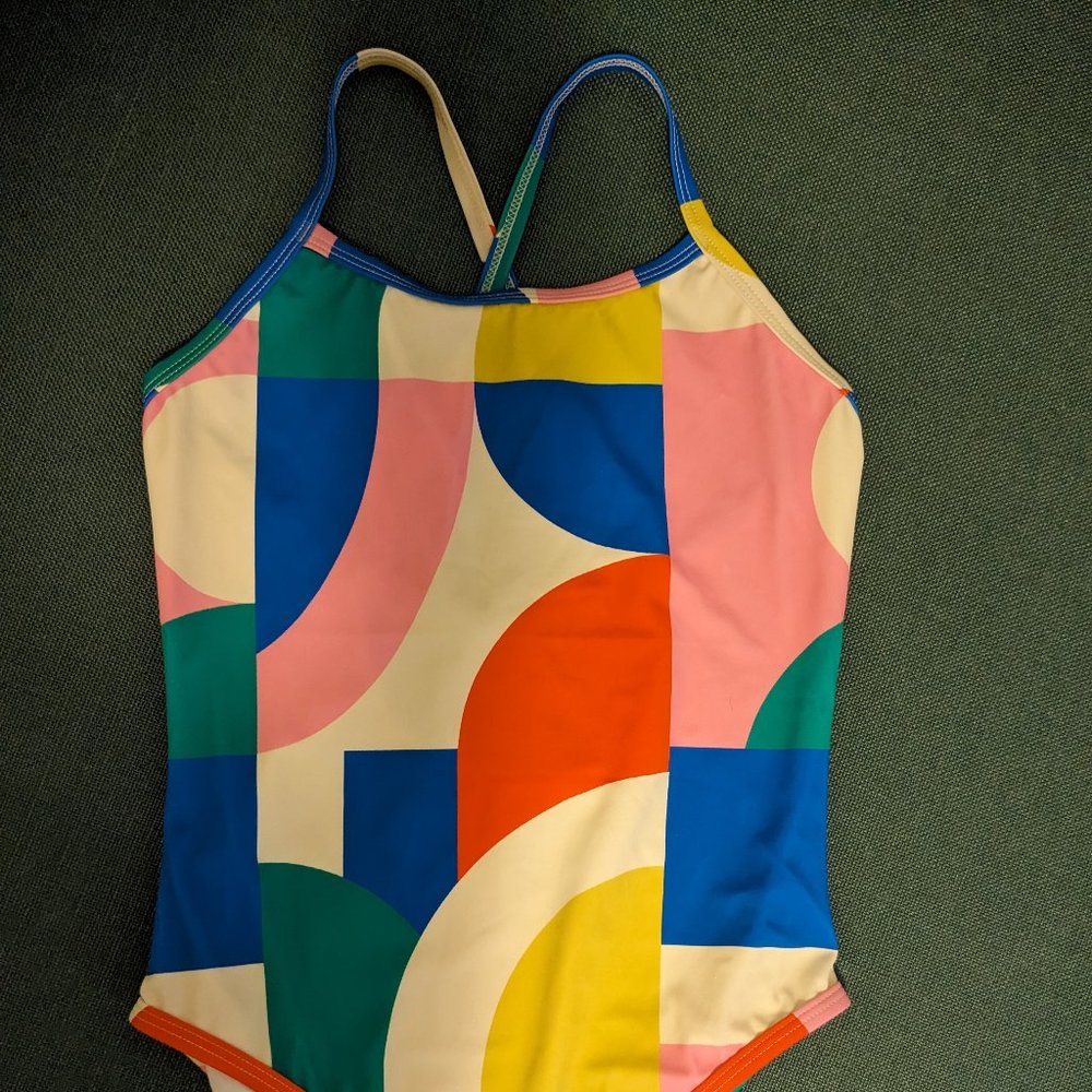 Hanna Andersson Print One Piece Swimsuit sz 12